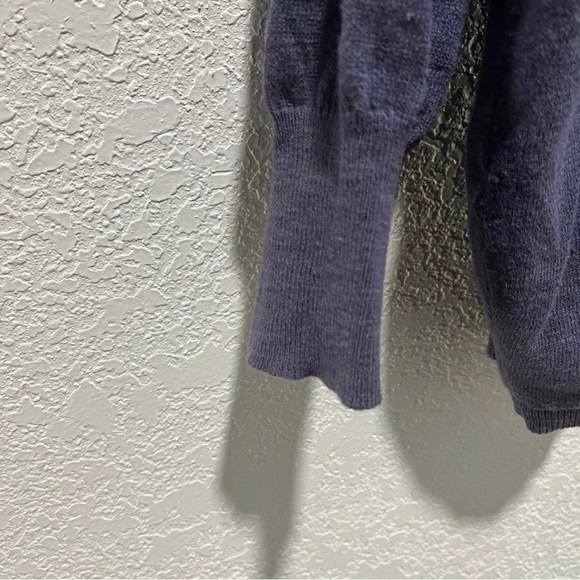 Rue21 Blueberry Lightweight Cropped Button Up Cardigan Sweater - Picture 4 of 10